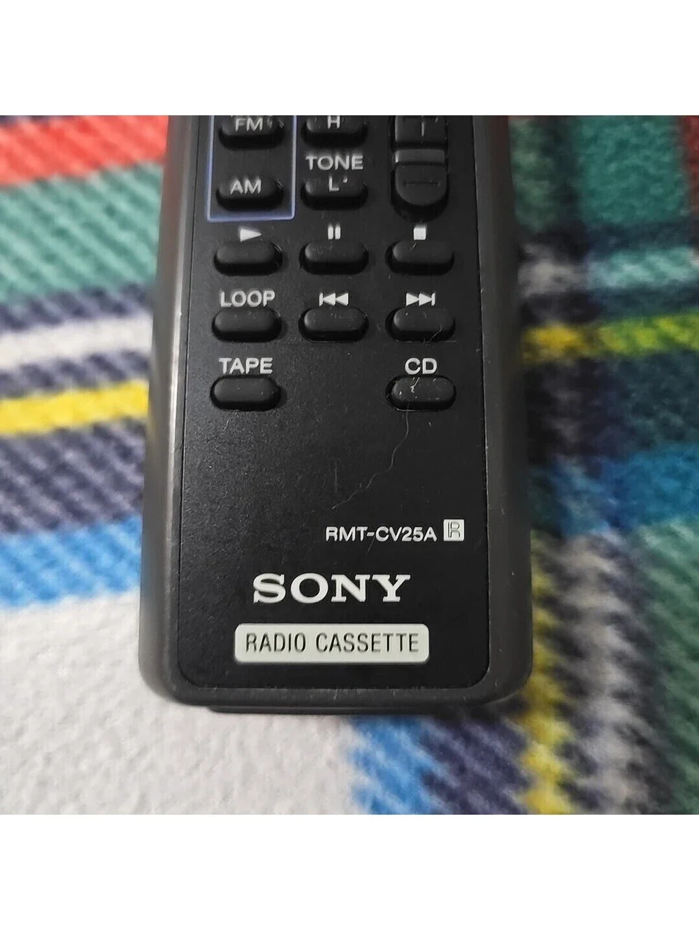 SONY RMT-CV25A Remote Control OEM for CFD-V25 CD Radio Cassette No Battery Cover